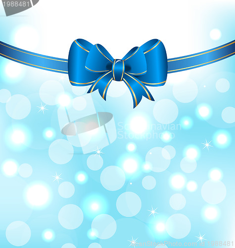 Image of Christmas elegant packing with bow