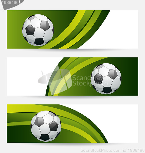 Image of Set football cards with place for your text