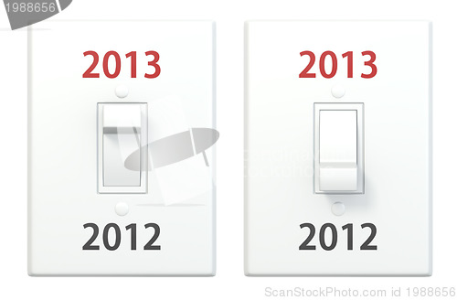 Image of New year light switch 2012 2013