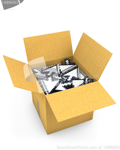 Image of Box full of arrow cursors