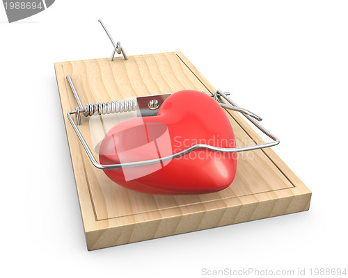 Image of Heart caught in a mouse trap