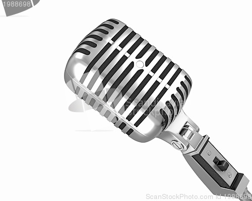 Image of Classic microphone closeup