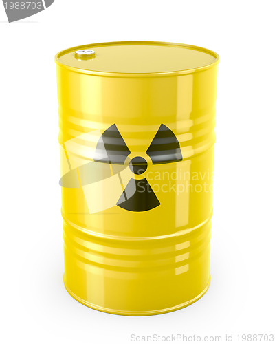 Image of Barrel with radioactive symbol