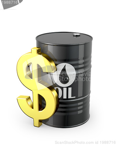 Image of Barrel of oil and dollar sign