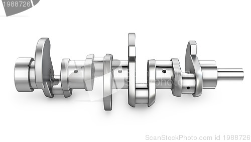 Image of Shiny metal crankshaft