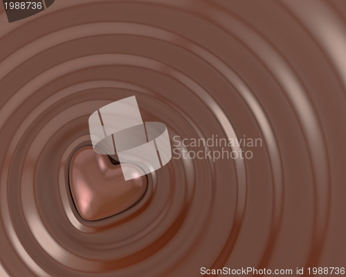Image of Shiny chocolate heart