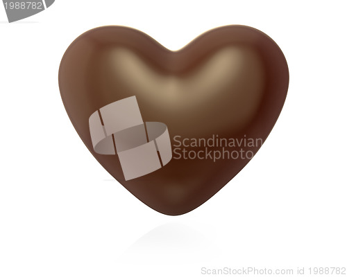 Image of Heart shaped chocolate candy