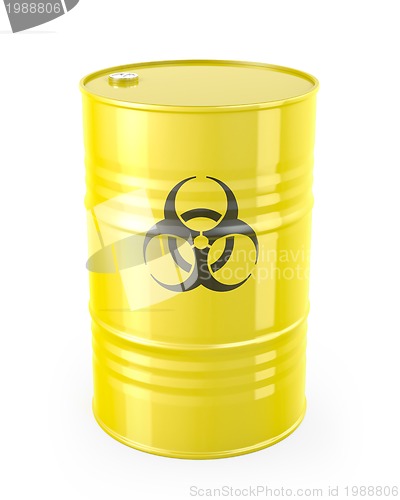 Image of Barrel with biohazard symbol