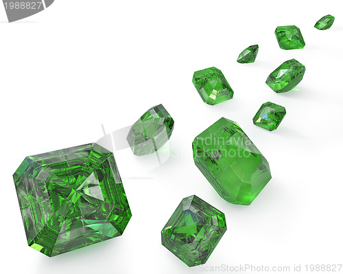 Image of Path of green emeralds