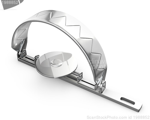 Image of Sharp bear trap closed