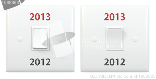Image of New year light switch 2012 2013