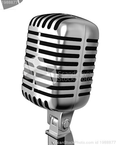 Image of Classic microphone closeup