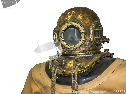 Image of old diving suit