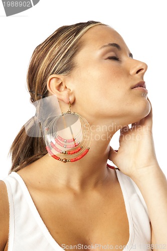 Image of real young beautiful woman