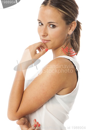 Image of real young beautiful woman