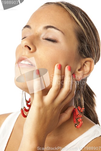 Image of real young beautiful woman