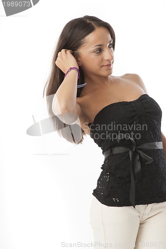 Image of real young beautiful woman