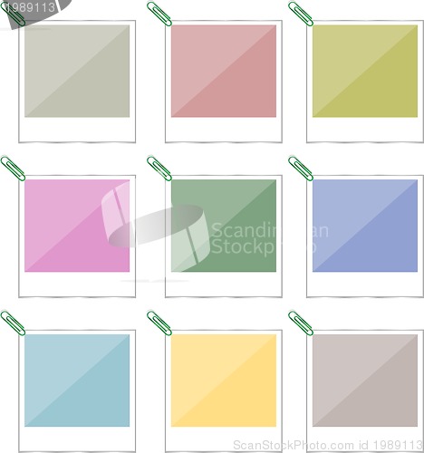 Image of Picture frames set isolated on white