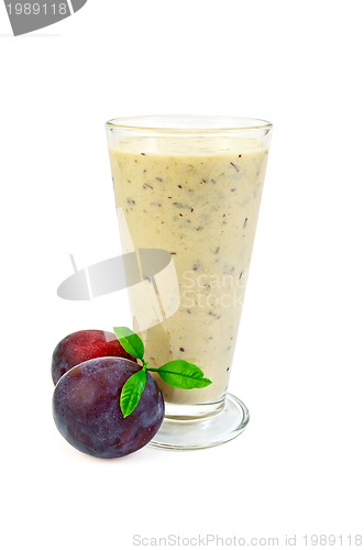 Image of Milkshake with two plums