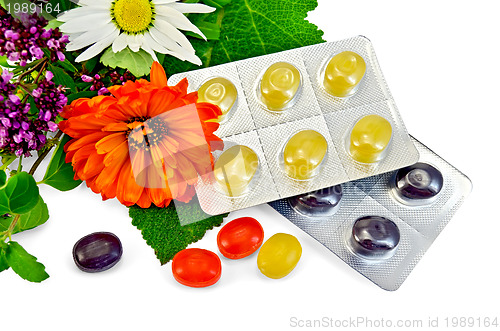 Image of Lozenges cough multicolored with herbs