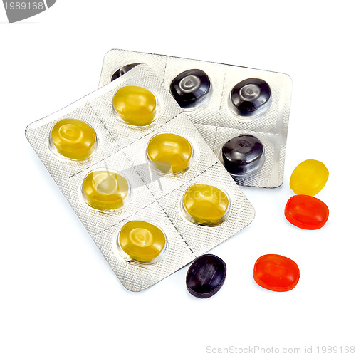 Image of Lozenges cough multicolored