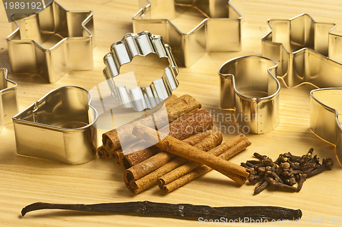 Image of baking ingredients for Christmas bakery