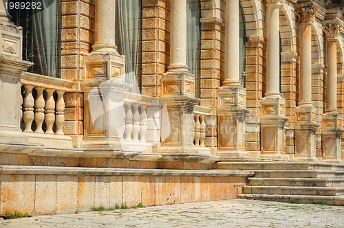 Image of Hektorovic Palace on main square of Hvar, Croatia