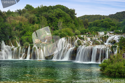 Image of Krka river waterfalls in the Krka National Park, Roski Slap, Croatia