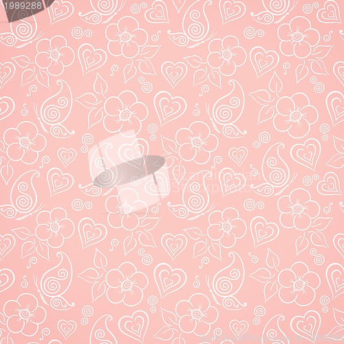 Image of Decorative floral seamless pattern