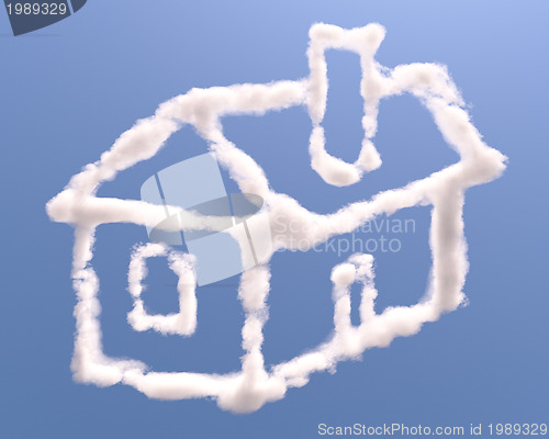 Image of House shape clouds