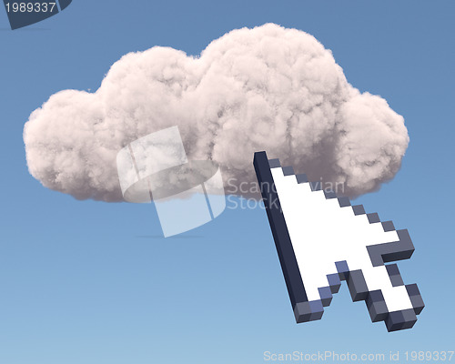 Image of Cloud with arrow cursor