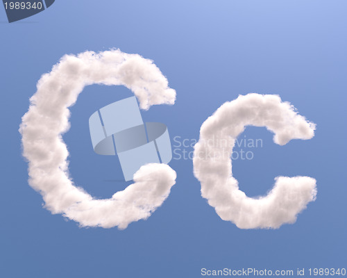 Image of Letter C cloud shape