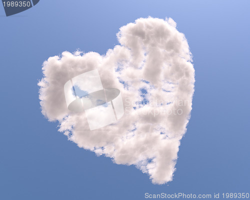 Image of Heart shaped cloud