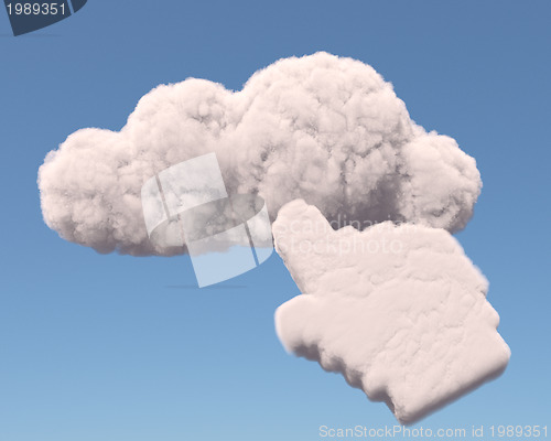 Image of Cloud with hand cursor