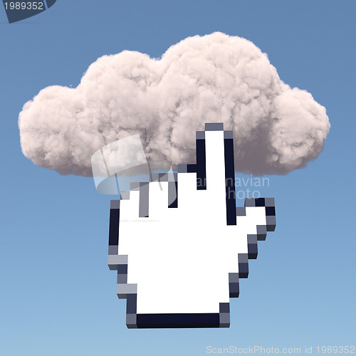 Image of Cloud with hand cursor