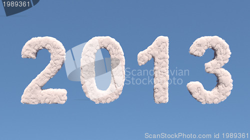 Image of New year 2012 cloud shape