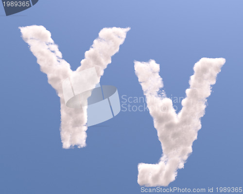 Image of Letter Y cloud shape