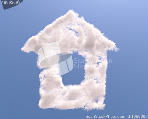 Image of House shape clouds