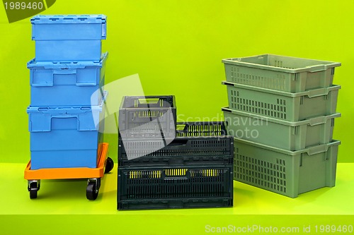 Image of Plastic crates