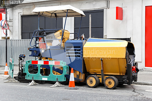 Image of Asphalt paving machine