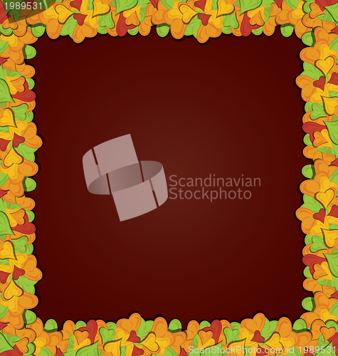 Image of Leaves pop up frame 