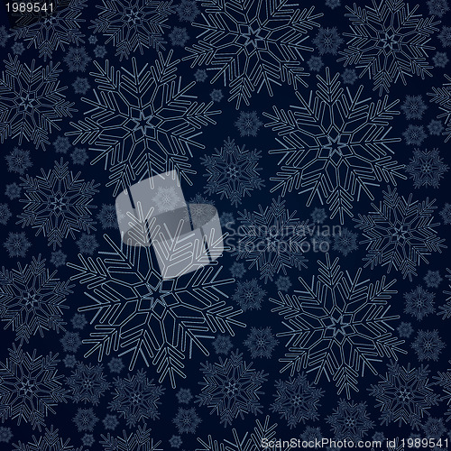 Image of Snowflake background seamless 