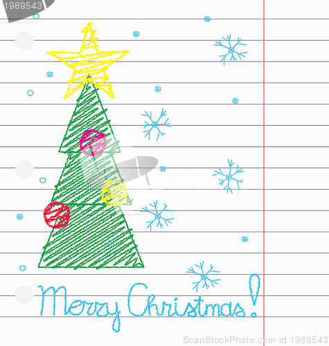 Image of Crayon Merry Christmas 