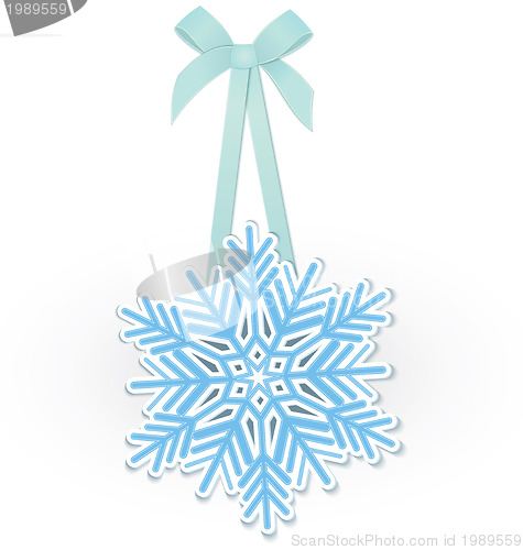 Image of Snowflake on ribbon 