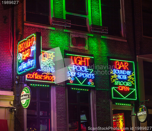 Image of Red Light Bar in Amsterdam
