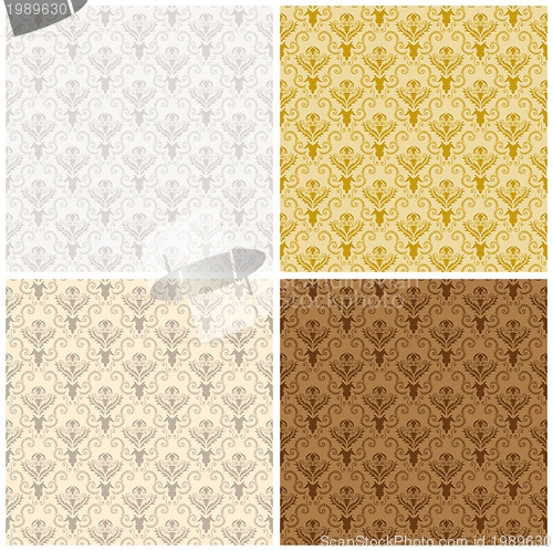 Image of Damask Seamless Color Set