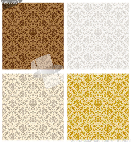 Image of Damask Seamless Color Set