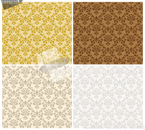 Image of Damask Seamless Color Set