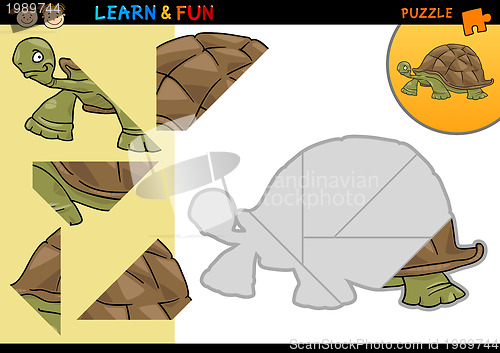 Image of Cartoon turtle puzzle game