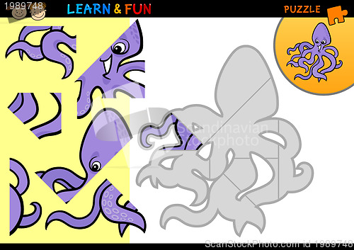 Image of Cartoon octopus puzzle game